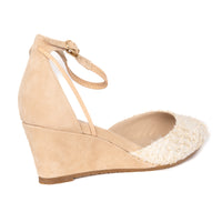 Steffie's Landmark Pearl comfortable tweed wedge heel for women