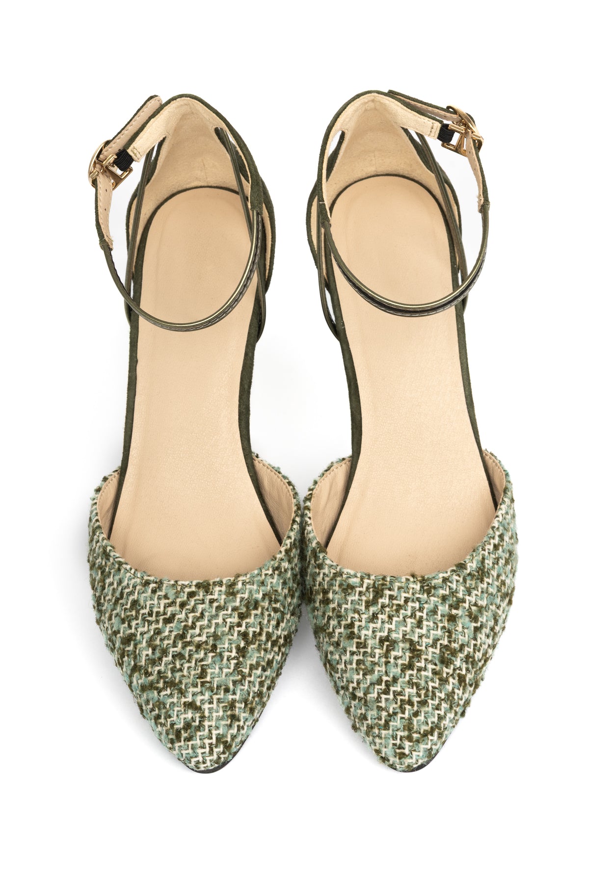 Steffie's Landmark Ivy comfortable green wedge heel for women