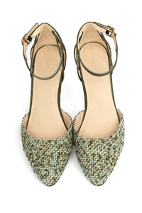 Steffie's Landmark Ivy comfortable green wedge heel for women
