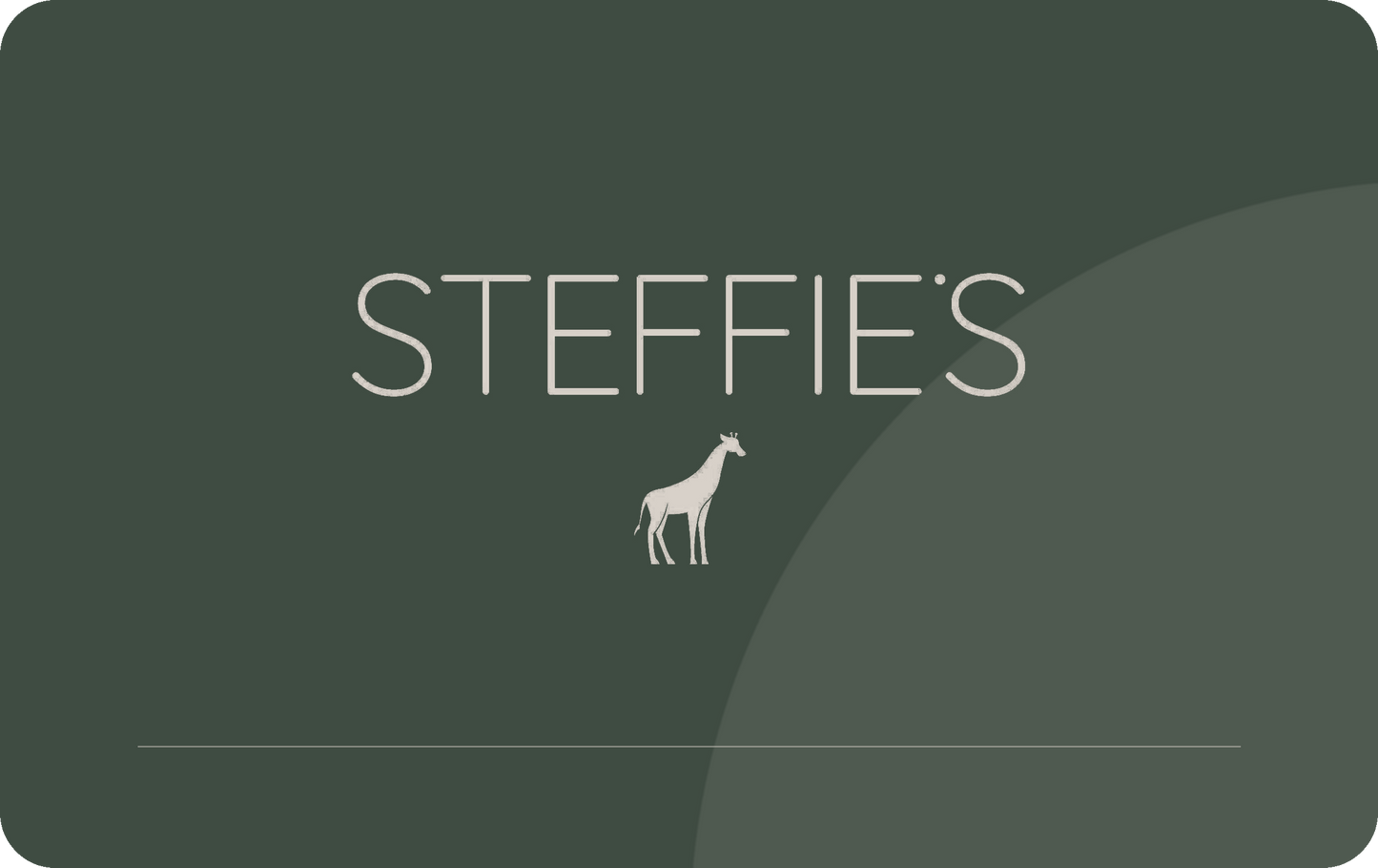 Steffie's digital gift card